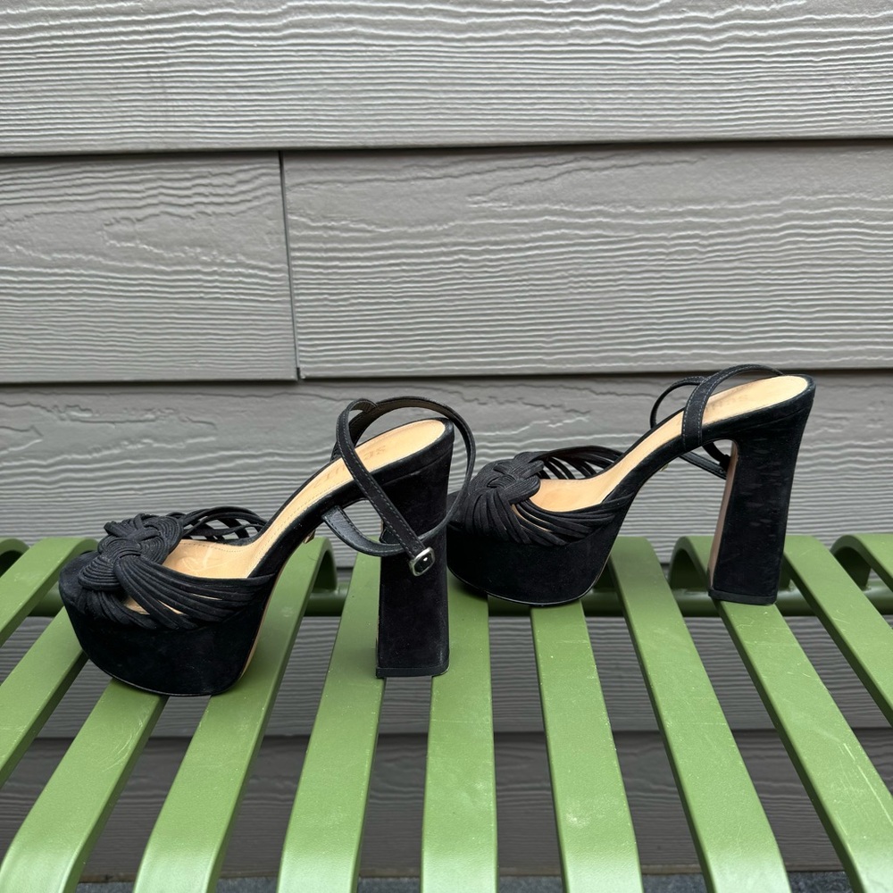 Schutz 5.5 Black Platform Heels - Picture 7 of 7